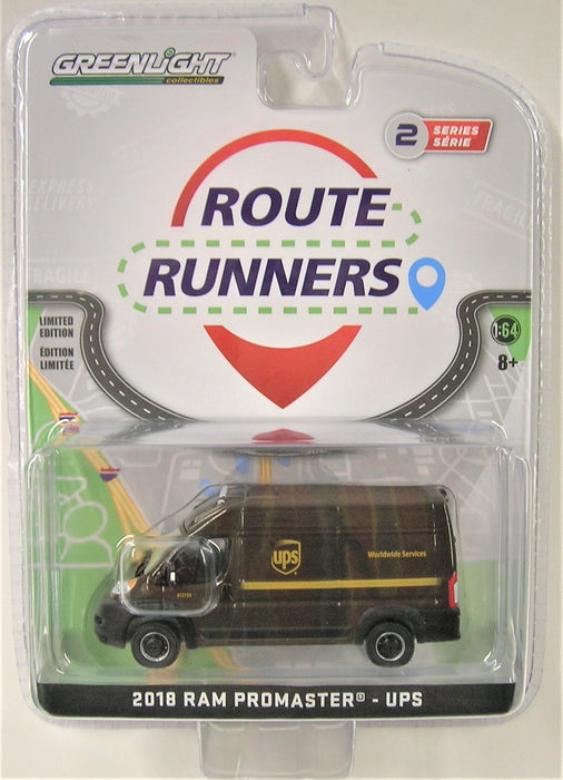 1/64 DODGE RAM PROMASTER UPS ROUTE RUNNERS SERIES 2