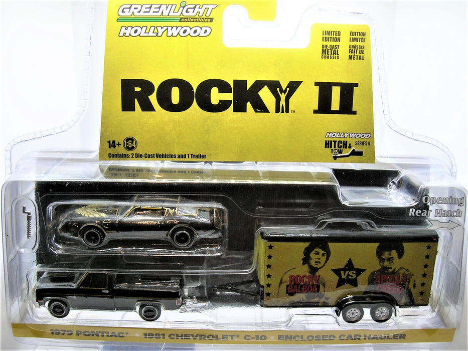 1/64 1979 TRANSAM 1981 CHEV C-10 ECLOSED TRLR HITCH TOW SERIES 9 ROCKY