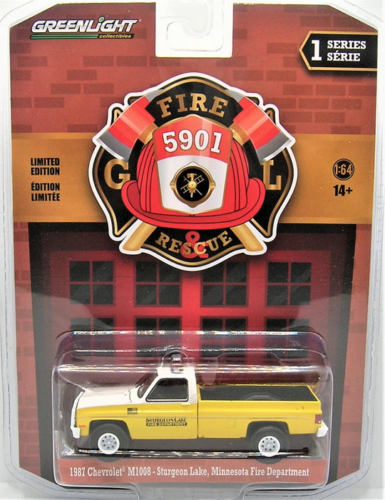 1/64 CHEVROLET M1008 MINNESOTA FIRE SERIES 1 GREENLIGHT TOY