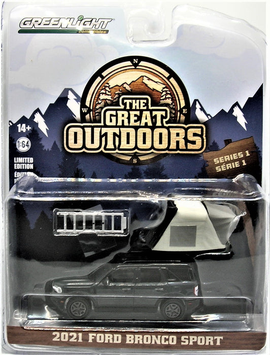 1/64 2021 FORD BRONCO SPORT GREAT OUTDOORS SERIES 1 GREENLIGHT TOY