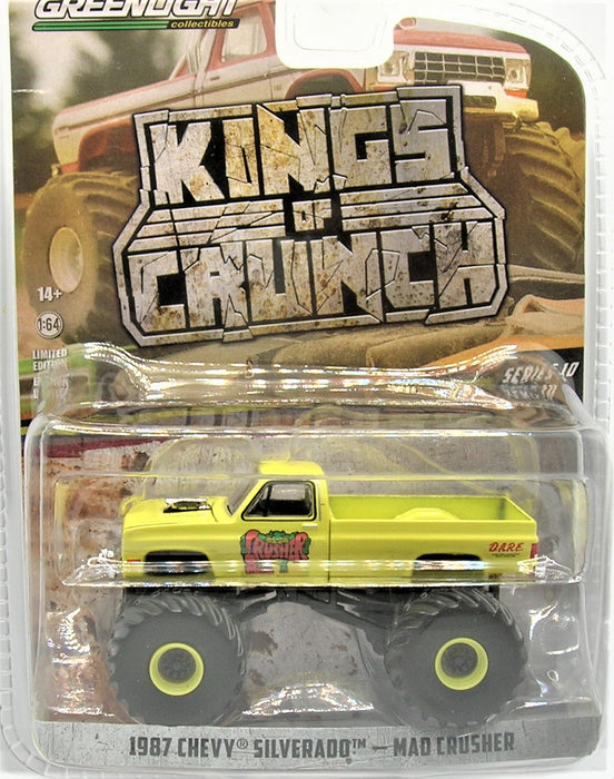 1/64 GREENLIGHT TOY 1987 CHEVY MAD CRUSHER KINGS OF CRUNCH SERIES 10
