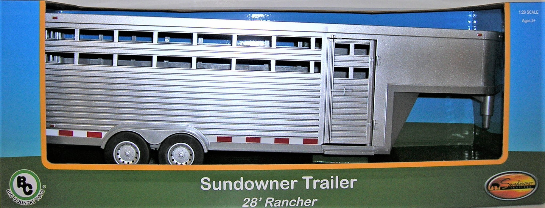 1/20 BIG COUNTRY TOY SUNDOWNER TRAILER 28FT RANCHER
