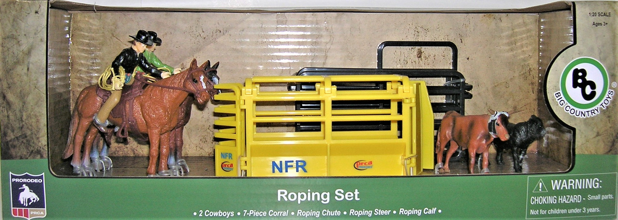 Labeled Roping Set Model Kit 1/20 BIG COUNTRY TOY ROPING SET