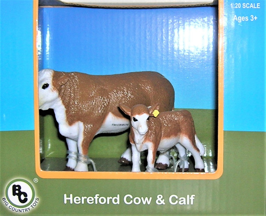 1/20 BIG COUNTRY TOY HEREFORD COW/CALF