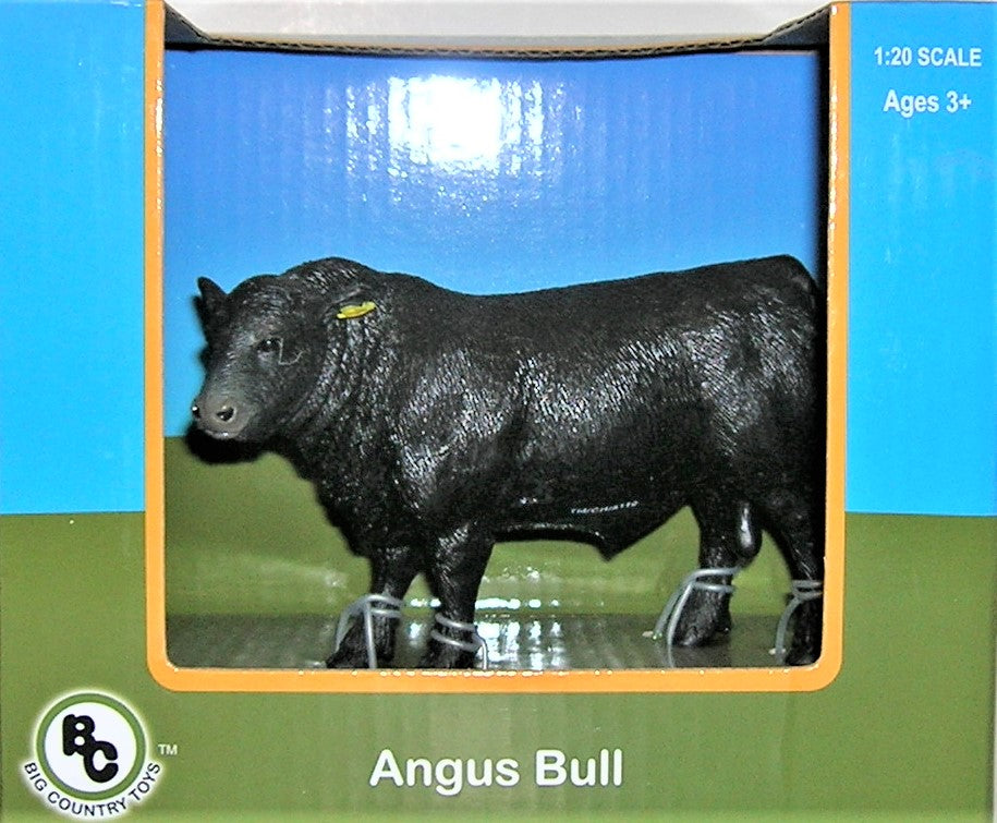 Little Buster Toys Angus Show Bull With Nose Ring - 6" Toy Farm Animal