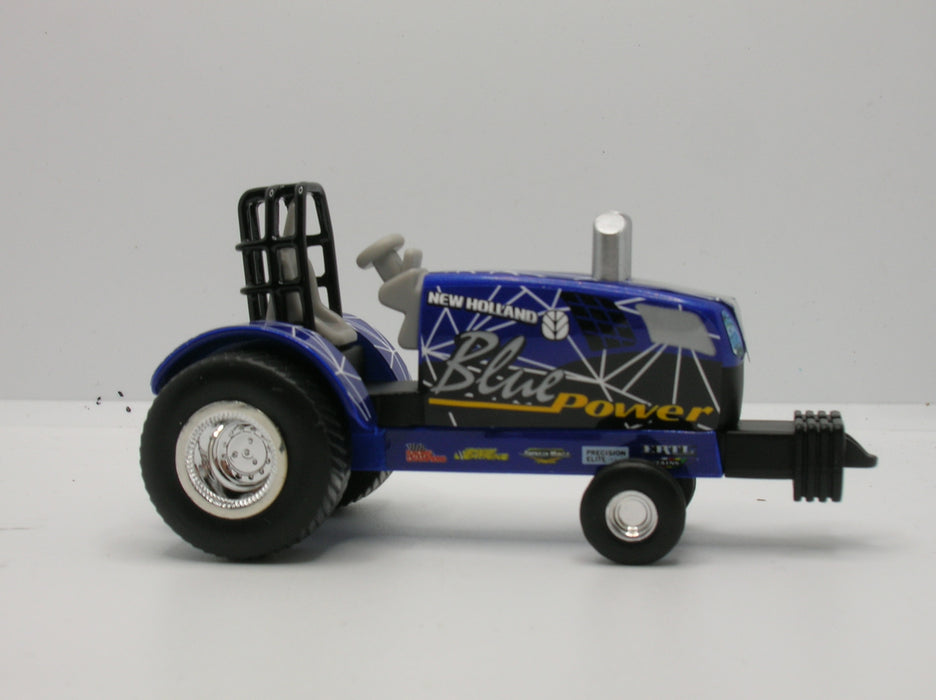 1/64 ERTL TOY NEWHOLLAND PULLER TRACTOR BLUE POWER