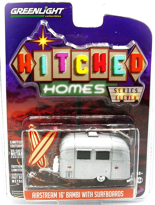 1/64 GREENLIGHT TOYS AIRSTREAM BAMBI HITCHED HOMES SERIES 11
