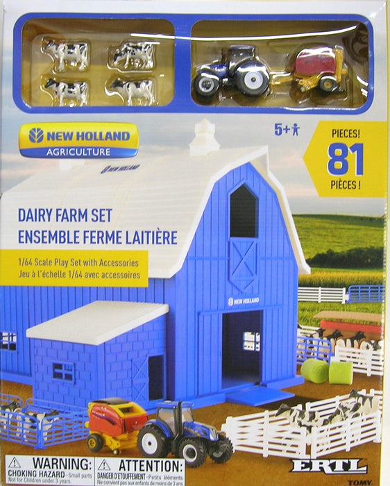 1/64 ERTL TOY FORD NEW HOLLAND DAIRY FARM SET