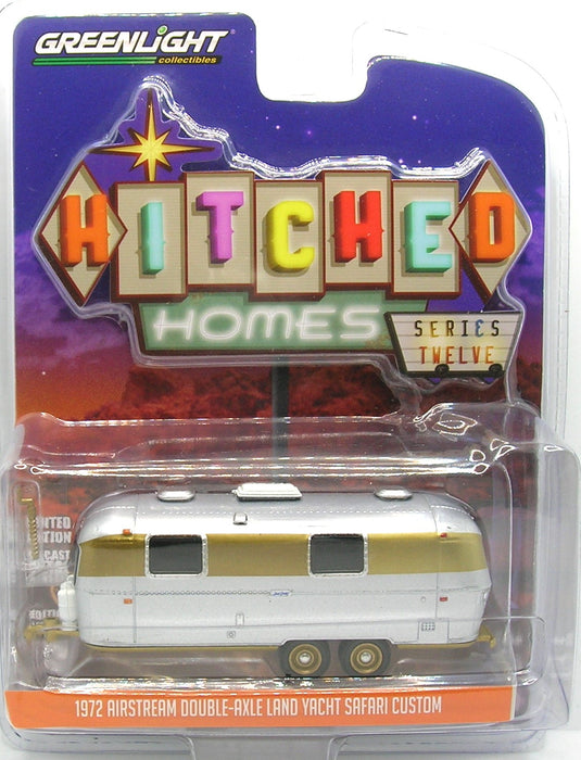 1/64 GREENLIGHT TOY 1972 AIRSTREAM YACHT HITCHED HOMES SERIES 12