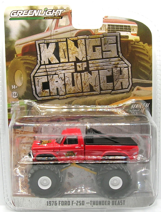 1/64 GREENLIGHT TOY 1976 FORD F250 THUNDER BEAST KINGS OF CRUNCH SERIES 11