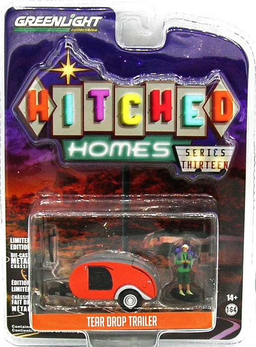 1/64 GREENLIGHT TOY TEAR DROP HITCHED HOMES SERIES 13