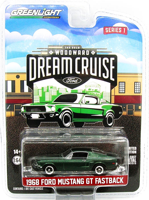 1/64 GREENLIGHT TOY 1968 FORD MUSTANG GT FASTBACK DREAM CRUISE SERIES 1