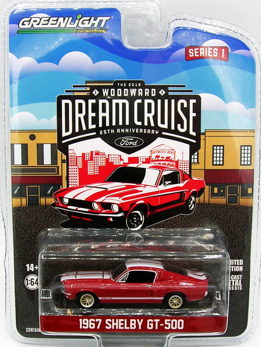 1/64 GREENLIGHT TOY 1967 FORD SHELBY GT-500 DREAM CRUISE SERIES 1