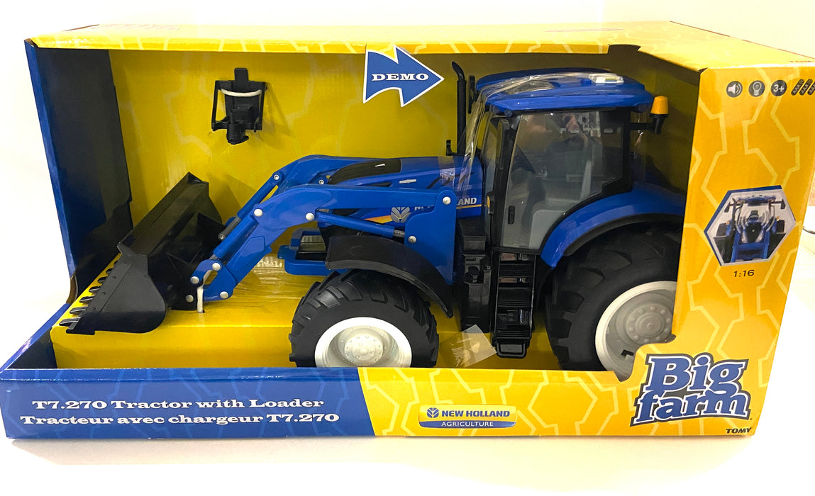 1/16 ERTL TOY BIG FARM NEW HOLLAND T7.270 TRACTOR WITH LOADER ***RETIRED***