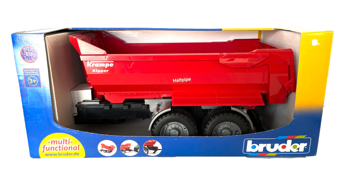 BRUDER - 02225 - Remorque basculante KRAMPE - Rouge